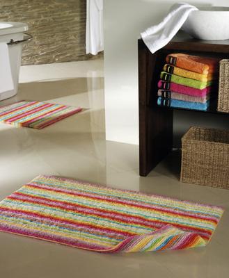 Cawö Cawö badmat 7008 keerbaar gestreept multi 60x60