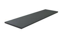 Wiesbaden Vision Topblad (160x46.5x2.5 cm) Hoogglans Grijs - thumbnail