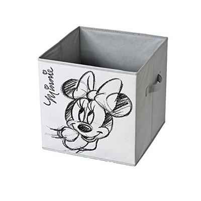 Emmercontainer Domopak Living Minnie Lichtgrijs Stof 32 x 32 x 32 cm
