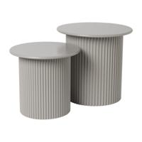 Bijzettafels Oslo - grijs - set van 2 - thumbnail