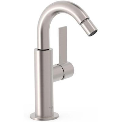 Bidetmengkraan Tres Project Hendel Uitloop Gebogen 16,5 cm Rond RVS Tres