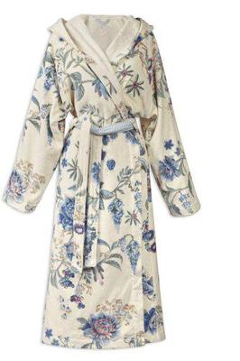 Pip Studio Pip Studio Secret Garden Bathrobe badjas Witblauw XL