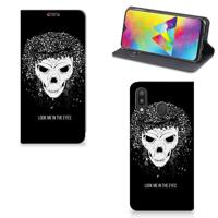 Mobiel BookCase Samsung Galaxy M20 Skull Hair - thumbnail