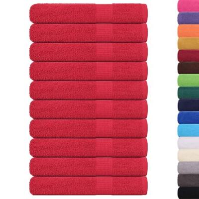 VidaXL Handdoeken frogn 10 st 100x200 cm 360 g/m² rood VidaXL Handdoeken frogn 10 st 100x200 cm 360 g/m² rood