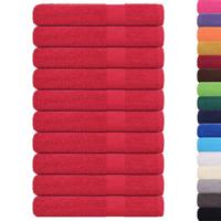 Saunahanddoeken 10 st 80x200 cm 360 g/m 100% katoen rood - thumbnail