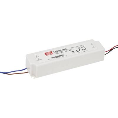 MEAN WELL LPC-60-1050 LED-driver Constante stroomsterkte 50.4 W 1.05 A 9 - 48 V/DC Niet dimbaar, Overbelastingsbescherming 1 stuk(s)