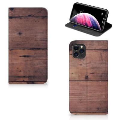 Apple iPhone 11 Pro Max Book | Wallet Case | Old Wood