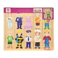 Eichhorn houten puzzel - beroepen, 30st. - thumbnail