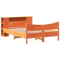 Bedframe zonder matras massief grenenhout wasbruin 140x200 cm - thumbnail