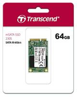 Transcend MSA230S mSATA SSD harde schijf 64 GB mSATA - thumbnail