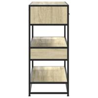 Wandtafel 90x35x80 cm bewerkt hout sonoma eikenkleurig - thumbnail