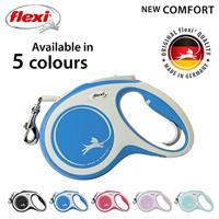 Hondenriem Flexi NEW COMFORT Blauw Maat M - thumbnail