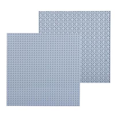 32 * 32 kleine deeltje DIY Building Block bodemplaat 25.5 * 25.5 cm bouwsteen muur accessoires speelgoed voor kinderen (lichtgrijs)
