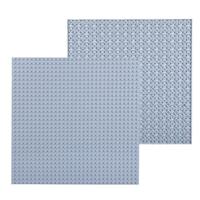 32 * 32 kleine deeltje DIY Building Block bodemplaat 25.5 * 25.5 cm bouwsteen muur accessoires speelgoed voor kinderen (lichtgrijs) - thumbnail