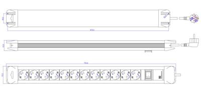 Bachmann 330.103 Stekkerdoos met schakelaar Zilver, Zwart Randaarde stekker 1 stuk(s) Bachmann 330.103 Stekkerdoos met schakelaar Zilver, Zwart Randaarde stekker 1 stuk(s)