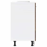 Keuken onderkast "Porto" bewerkt hout gerookt eikenkleurig - thumbnail