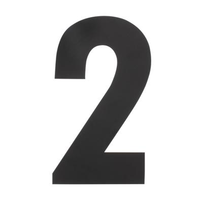 Intersteel Huisnummer 2 XXL hoogte 50 cm RVS/mat zwart
