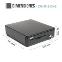 Kassa lade iggual IRON-10R Zwart - thumbnail