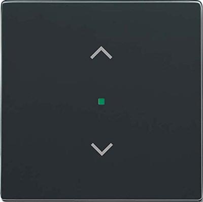 Busch-Jaeger 2CKA006220A0038 Jaloezie-schakelaar Afdekking 1-voudig Carat, free@home, Future lineair Zwart-grijs, Antraciet 1 stuk(s)