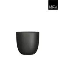 Mica Decorations tusca pot mat zwart 19x20cm - thumbnail