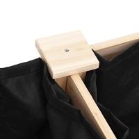 VidaXL Plantenbak met voering 161x45x76 cm massief vurenhout - thumbnail