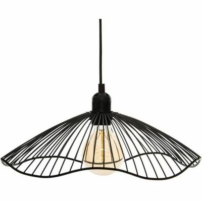 Plafondlamp Atmosphera Cháteau 40W Zwart Metaal (Ø 34 x 15,5 cm)
