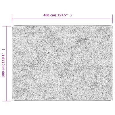 Vloerkleed wasbaar anti-slip 400x300 cm zwart en goudkleurig Vloerkleed wasbaar anti-slip 400x300 cm zwart en goudkleurig