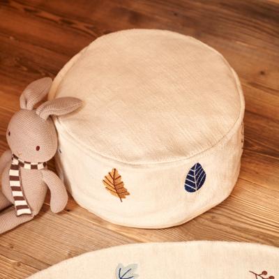 Kave Home Poef 'Yanil' 40cm, kleur Wit Kave Home Poef 'Yanil' 40cm, kleur Wit