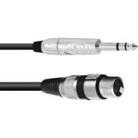 OMNITRONIC Adapter Cable XLR(F)/Jack stereo 2m bk - thumbnail