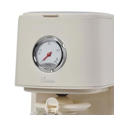 BiKitchen nostalgia 150 Koffiezetapparaat Crèmewit (glanzend) Capaciteit koppen: 12 Glazen kan, Warmhoudfunctie