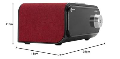 Geemarc VISOTEMPO200 MP3-speler 8 GB Rood, Zwart Luidspreker