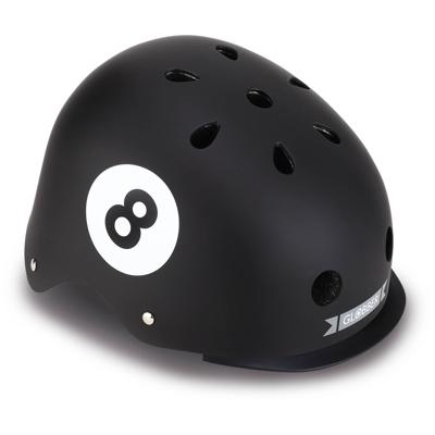 Globber helm elite lights black 8 ball