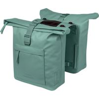 Dubbele fietstas Basil Brooklyn MIK 41L 14 x 30 x 37 cm - groen - thumbnail