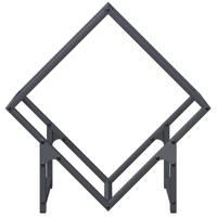 Brandhoutrek 50x25x50 cm koudgewalst staal antracietkleurig - thumbnail