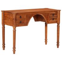 Bureau met lades 110x50x76 cm massief acaciahout - thumbnail
