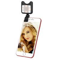APEXEL APL-FL01 Universal Phone Camera Lens Selfie LED Fill Light with Clip For iPhone Samsung Huawei Xiaomi HTC and Other Smartphones(Black) - thumbnail