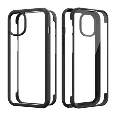 Valenta Tempered Glass Full Cover Bumper Case Apple iPhone 14 Plus Black Valenta Tempered Glass Full Cover Bumper Case Apple iPhone 14 Plus Black