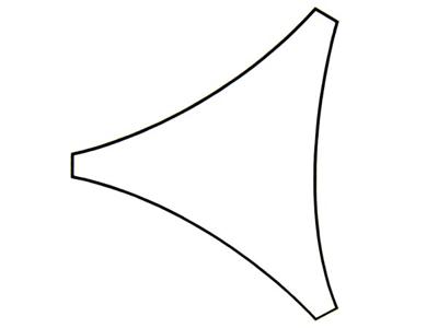 Perel GSS3360PE Schaduwdoek sun sails 3600 mm x 3600 mm 1 stuk(s)