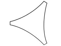 Perel GSS3360PE Schaduwdoek sun sails 3600 mm x 3600 mm 1 stuk(s) - thumbnail