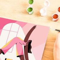 Ravensburger creart schilderen op nummer - yoga - thumbnail