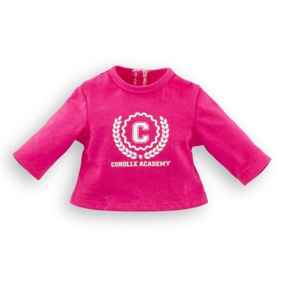 Corolle fuchsia t-shirt voor poppen, 36cm
