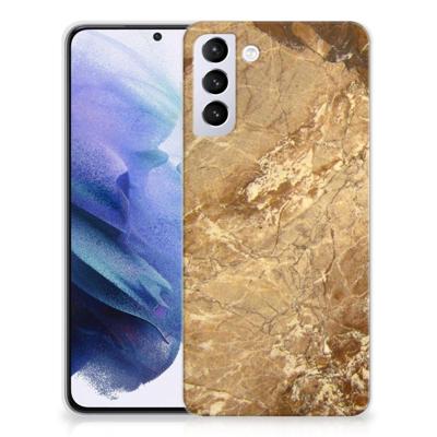 Samsung Galaxy S21 Plus | TPU | Siliconen hoesje | Marmer Creme