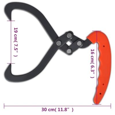 VidaXL Boomtangen 4 st met pvc handvat