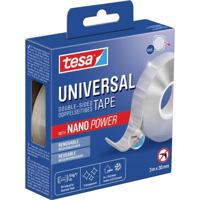 Tesa dubbelzijdige tape Nano Power, ft 3 m x 30 mm, transparant - thumbnail