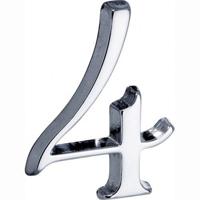 Artitec Mi Satori Huisnummer Roman 50mm-4 glans chroom - thumbnail