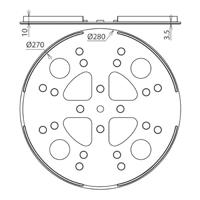 DEHN ULP KS D280 SW Kunststof bodemplaat 1 stuk(s) - thumbnail