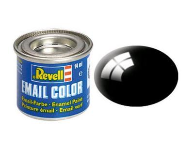 Revell Emailverf Zwart (glanzend) 07 Doos 14 ml