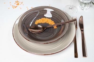 Cookinglife Dinerborden Delice Grijs ø 26,5 cm - 6 stuks