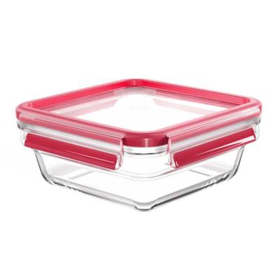 Emsa Clip & Close Vershoudbakje 0.8 l Glas Met deksel, Waterdicht, BPA-vrij Transparant, Rood 600747 Emsa Clip & Close Vershoudbakje 0.8 l Glas Met deksel, Waterdicht, BPA-vrij Transparant, Rood 600747