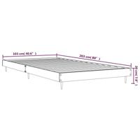 Bedframe zonder matras hout gerookt eikenkleurig 100x200 cm - thumbnail